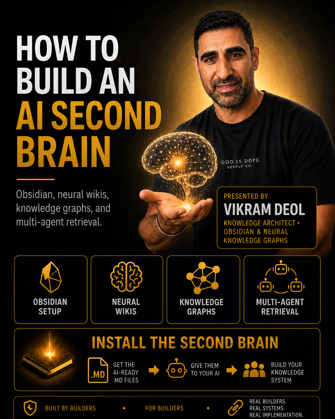 VIKRAM DEOL — HOW TO BUILD AN AI SECOND BRAIN THAT FIRES LIKE A HUMAN NEURON