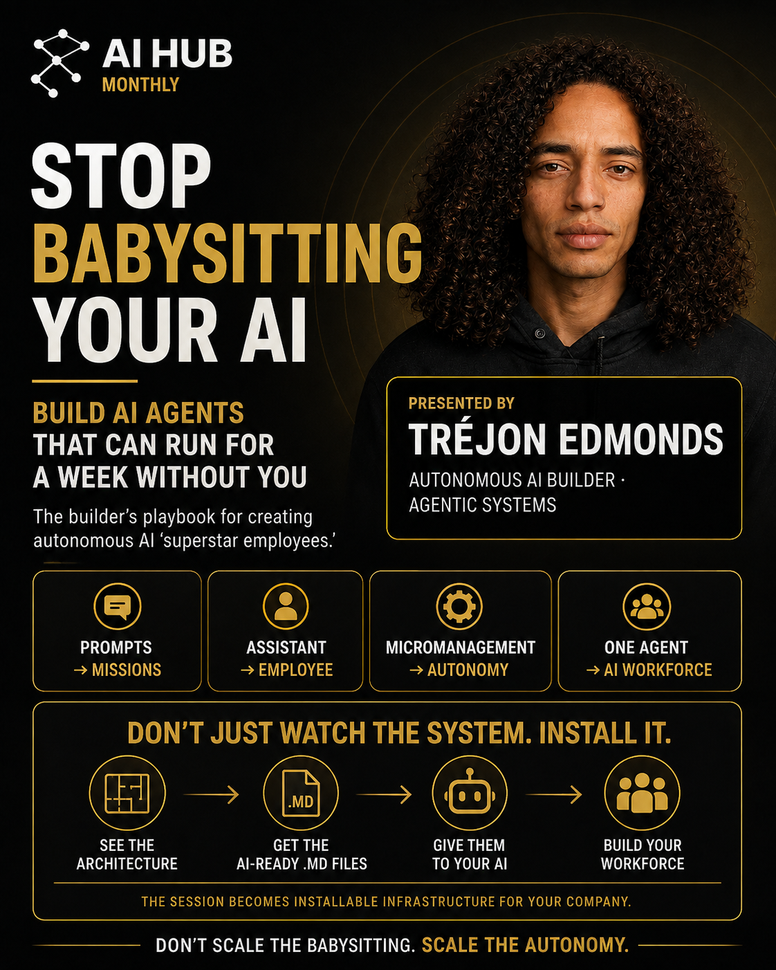 TRÉJON EDMONDS — AI AGENTS THAT RUN FOR A WEEK WITHOUT YOU